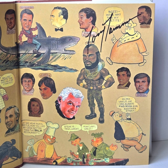 VTG Rare '03 SIGNED The Palm Restaurant Cookbook, Hardcover w Dust Jacket, EUC - Picture 6 of 15